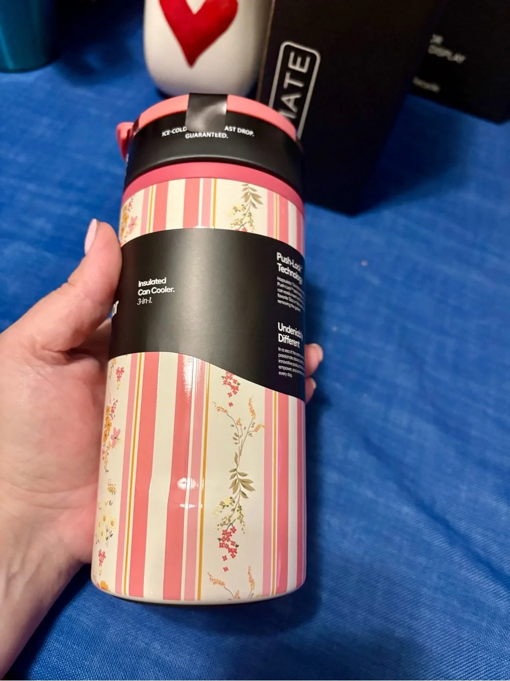 Brumate Cascading Floral 16oz Hopsulator Trio 3-in-1 Can Cooler